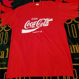 Vintage mid 80s Coca Cola  thin single stitch